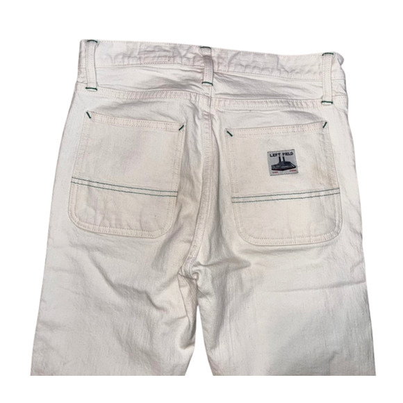 Left Field NYC Jeans Natural Cone White Oak Work Uniform Denim USA Sz. 30x28 - Picture 9 of 13